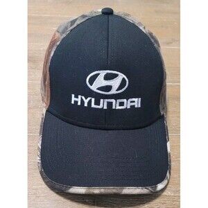Hyundia Hunting CAMO Black Hat Adjustable Strap OSFM Cap Car SUV